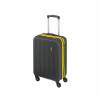 Cabin Suitcase With 4 Hard Wheels From ABS 35 X 20 X 55 Cm Color Black - Yellow SPM